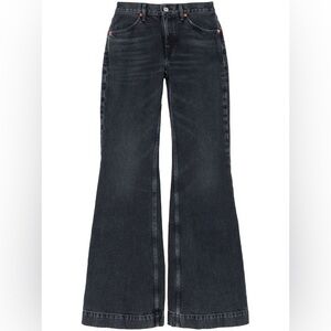 RE/DONE 70s Women’s Mid-Rise Flare Jeans in Smoky Black Size 26